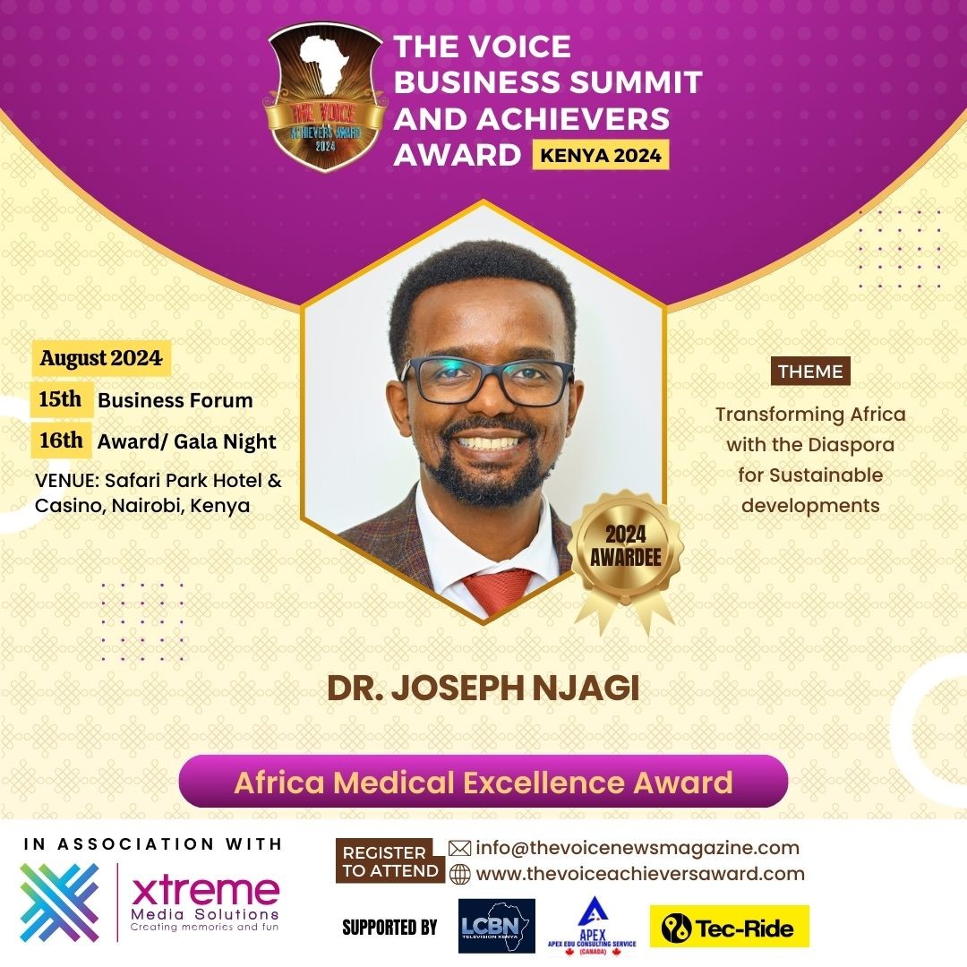 Dr. Joseph Njagi- Award